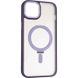 Чехол для iPhone 15 Plus MagSafe Stand Черный Фиолетовый в магазине belker.com.ua