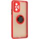 Чехол для Xiaomi Redmi Note 10 Pro LikGus Ring case Красный