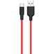 Силиконовый кабель USB Type-C Hoco X21 Красный в магазине belker.com.ua