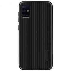 Противоударный чехол для Samsung Galaxy A51 (A515) Ribbed case Черный смотреть фото | belker.com.ua