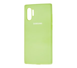 Оригинальный чехол для Samsung Galaxy Note 10 Plus N975 Full Silicone Case Салатовый смотреть фото | belker.com.ua