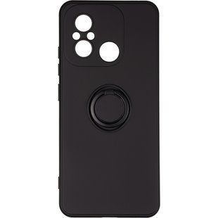Чехол для Xiaomi Redmi 12C Gelius Ring Holder Case с кольцом Черный смотреть фото | belker.com.ua