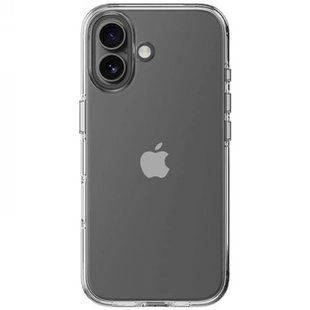 Силиконовый чехол на iPhone 16 Plus Rock Crystal Прозрачный