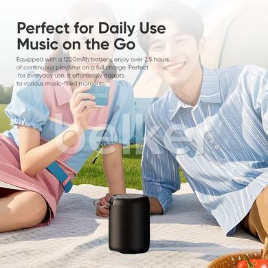 Bluetooth колонка Rock S56 Fabric Mesh Portable Bluetooth Speaker with Light Черная
