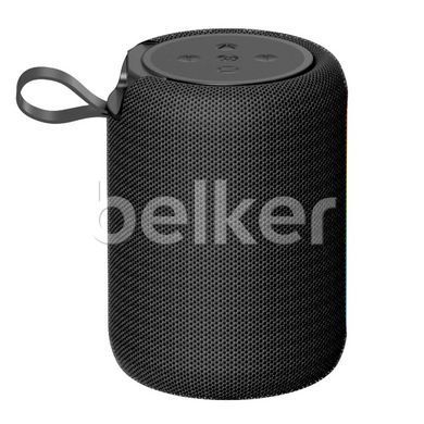 Bluetooth колонка Rock S56 Fabric Mesh Portable Bluetooth Speaker with Light Черная