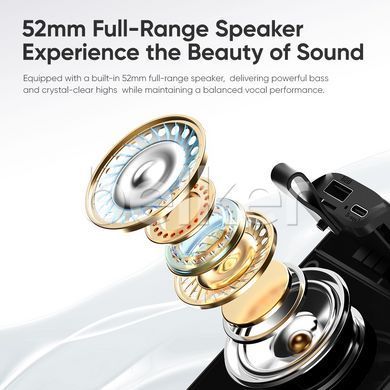 Bluetooth колонка Rock S56 Fabric Mesh Portable Bluetooth Speaker with Light Черная