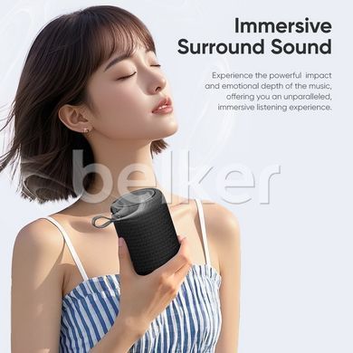 Bluetooth колонка Rock S56 Fabric Mesh Portable Bluetooth Speaker with Light Черная