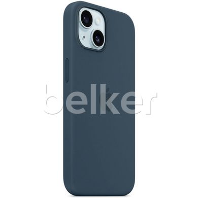 Чехол Apple Silicone Case MagSafe для iPhone 15 Синий