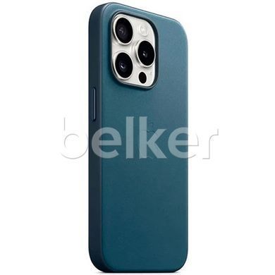Чехол для iPhone 15 Pro Max FineWoven Case with MagSafe Синий смотреть фото | belker.com.ua