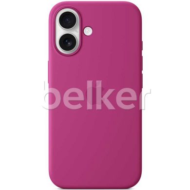 Чехол для iPhone 16 Silicone Case (replica) Малиновый