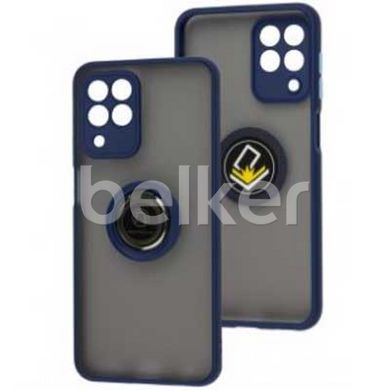 Чехол для Samsung Galaxy M33 (M336) LikGus Ring case Синий