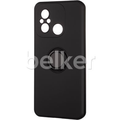 Чехол для Xiaomi Redmi 12C Gelius Ring Holder Case с кольцом Черный смотреть фото | belker.com.ua