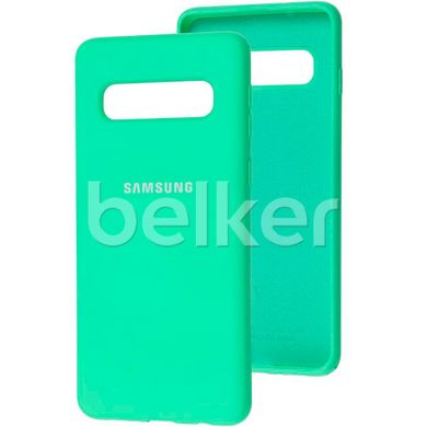 Чехол для Samsung Galaxy S10 G973 Soft case Мятный смотреть фото | belker.com.ua