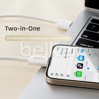 Кабель USB Type-C Rock Basic Series P8 1 метр Белый