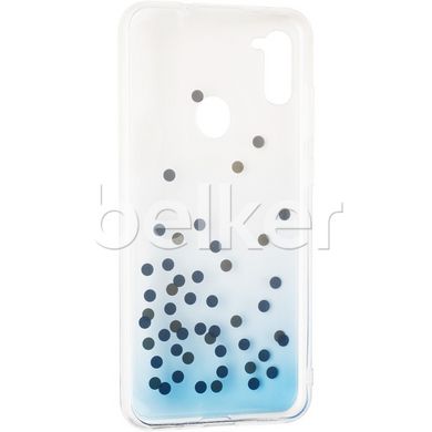 Силиконовый чехол для Samsung Galaxy A11 (A115) Crystal Shine case Голубой смотреть фото | belker.com.ua