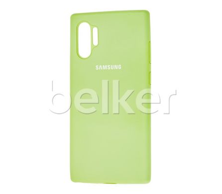 Оригинальный чехол для Samsung Galaxy Note 10 Plus N975 Full Silicone Case Салатовый смотреть фото | belker.com.ua