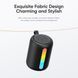Bluetooth колонка Rock S56 Fabric Mesh Portable Bluetooth Speaker with Light Черный в магазине belker.com.ua