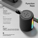 Bluetooth колонка Rock S56 Fabric Mesh Portable Bluetooth Speaker with Light Черный в магазине belker.com.ua