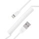 Витой кабель для iPhone Lightning Remax Radiance Pro Spring RC-117i Белый