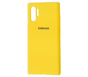 Оригинальный чехол для Samsung Galaxy Note 10 Plus N975 Full Silicone Case Жёлтый смотреть фото | belker.com.ua