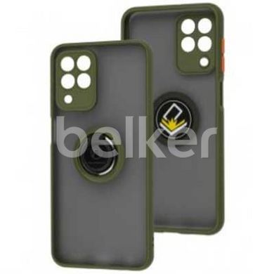 Чехол для Samsung Galaxy M33 (M336) LikGus Ring case Оливковый