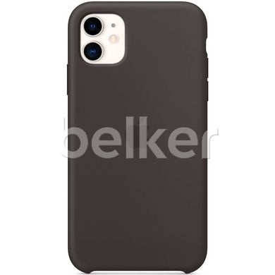Чехол для iPhone 11 Apple Silicone Case Черный смотреть фото | belker.com.ua