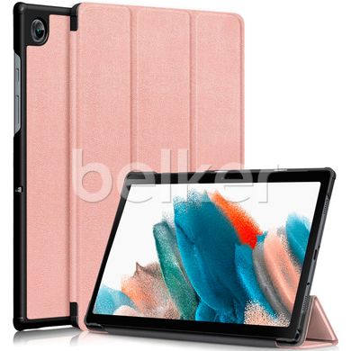 Чехол для Samsung Galaxy Tab A8 10.5 2021 Moko кожаный Розовое золото