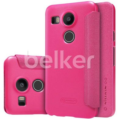Чехол книжка для LG Nexus 5X Nillkin Spark Розовый смотреть фото | belker.com.ua