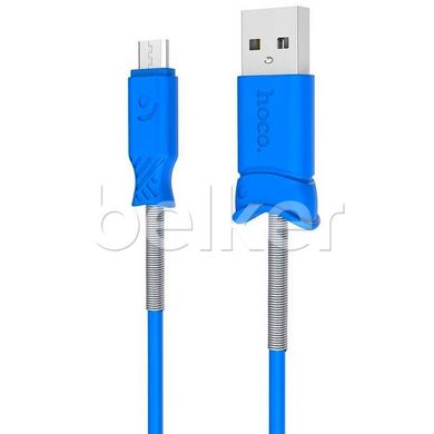Кабель USB micro USB Hoco X24 Pisces Синий