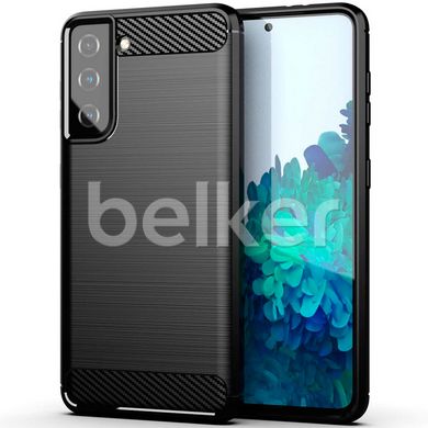 Противоударный чехол для Samsung Galaxy S21 Ultimate carbon case Черный Черный смотреть фото | belker.com.ua