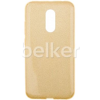 Силиконовый чехол для Xiaomi Redmi 5 Remax Glitter Silicon case Золотой смотреть фото | belker.com.ua
