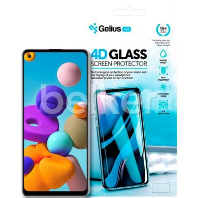 Защитное стекло для Samsung A21s 2020 (SM-A217F) Gelius 4D Черный смотреть фото | belker.com.ua