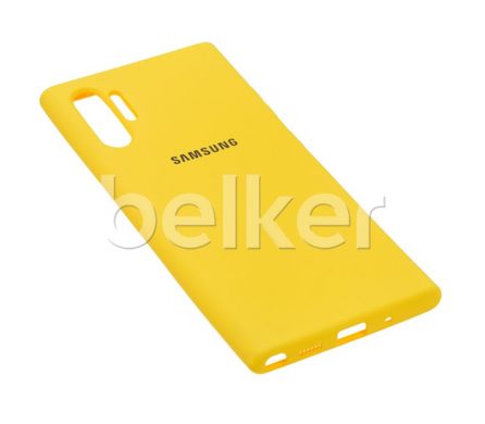 Оригинальный чехол для Samsung Galaxy Note 10 Plus N975 Full Silicone Case Жёлтый смотреть фото | belker.com.ua