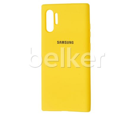 Оригинальный чехол для Samsung Galaxy Note 10 Plus N975 Full Silicone Case Жёлтый смотреть фото | belker.com.ua