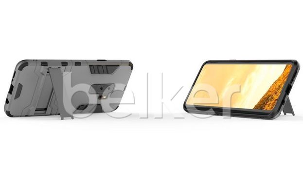 Противоударный чехол для Samsung Galaxy S9 Plus G965 Honor Hard Defence Тёмно-серый смотреть фото | belker.com.ua