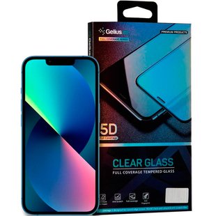 Защитное стекло для iPhone 13 Pro Gelius 5D Full Edge Glass Черное Черный смотреть фото | belker.com.ua