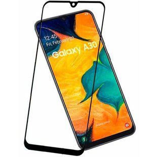 Защитное стекло Samsung Galaxy A30 A305 Tempered Glass 5D Full Glue Черный смотреть фото | belker.com.ua