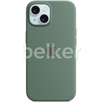 Чехол Apple Silicone Case MagSafe для iPhone 15 Хвоя