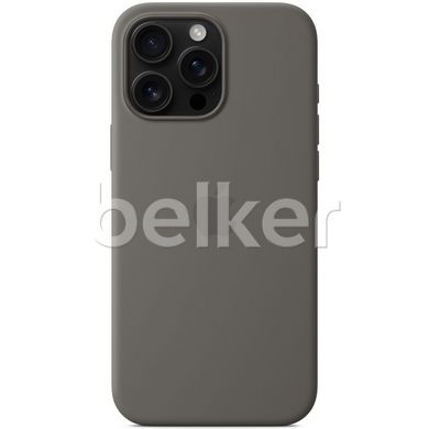 Чехол для iPhone 16 Pro Max Silicone Case (replica) Серый