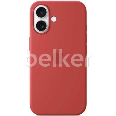 Чехол для iPhone 16 Silicone Case (replica) Красный