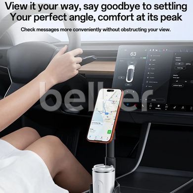 Магнитный держатель для iPhone в подстаканник Yesido Cup Holder Magnetic C230 Черный смотреть фото | belker.com.ua