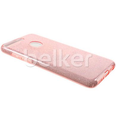 Силиконовый чехол для Huawei Y7 2018 Remax Glitter Silicon Розовый смотреть фото | belker.com.ua