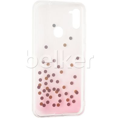 Силиконовый чехол для Samsung Galaxy A11 (A115) Crystal Shine case Розовый смотреть фото | belker.com.ua