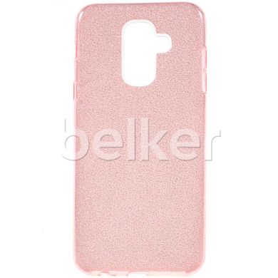 Силиконовый чехол для Samsung Galaxy A6+ 2018 (A605) Remax Glitter Silicon Малиновый смотреть фото | belker.com.ua