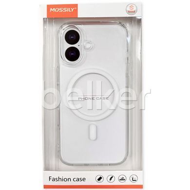 Силиконовый чехол на iPhone 16 Mossily Pure with MagSafe Прозрачный