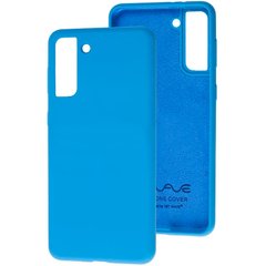 Чехол для Samsung Galaxy S21+ (G996) Wave Silicone Case Голубой