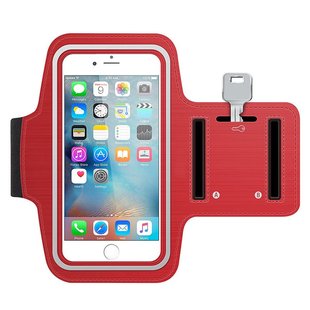 Спортивный чехол на руку для iPhone 8/7/6s/6/X/Xs Belkin ArmBand Красный