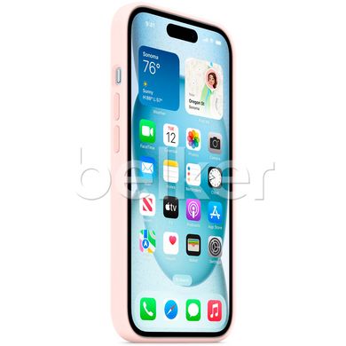 Чехол Apple Silicone Case MagSafe для iPhone 15 Розовый