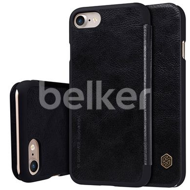 Чехол книжка для iPhone 7 Nillkin Qin кожаный Черный смотреть фото | belker.com.ua