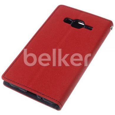 Чехол книжка для Samsung Galaxy J3 2016 J320 Goospery Черный Красный смотреть фото | belker.com.ua